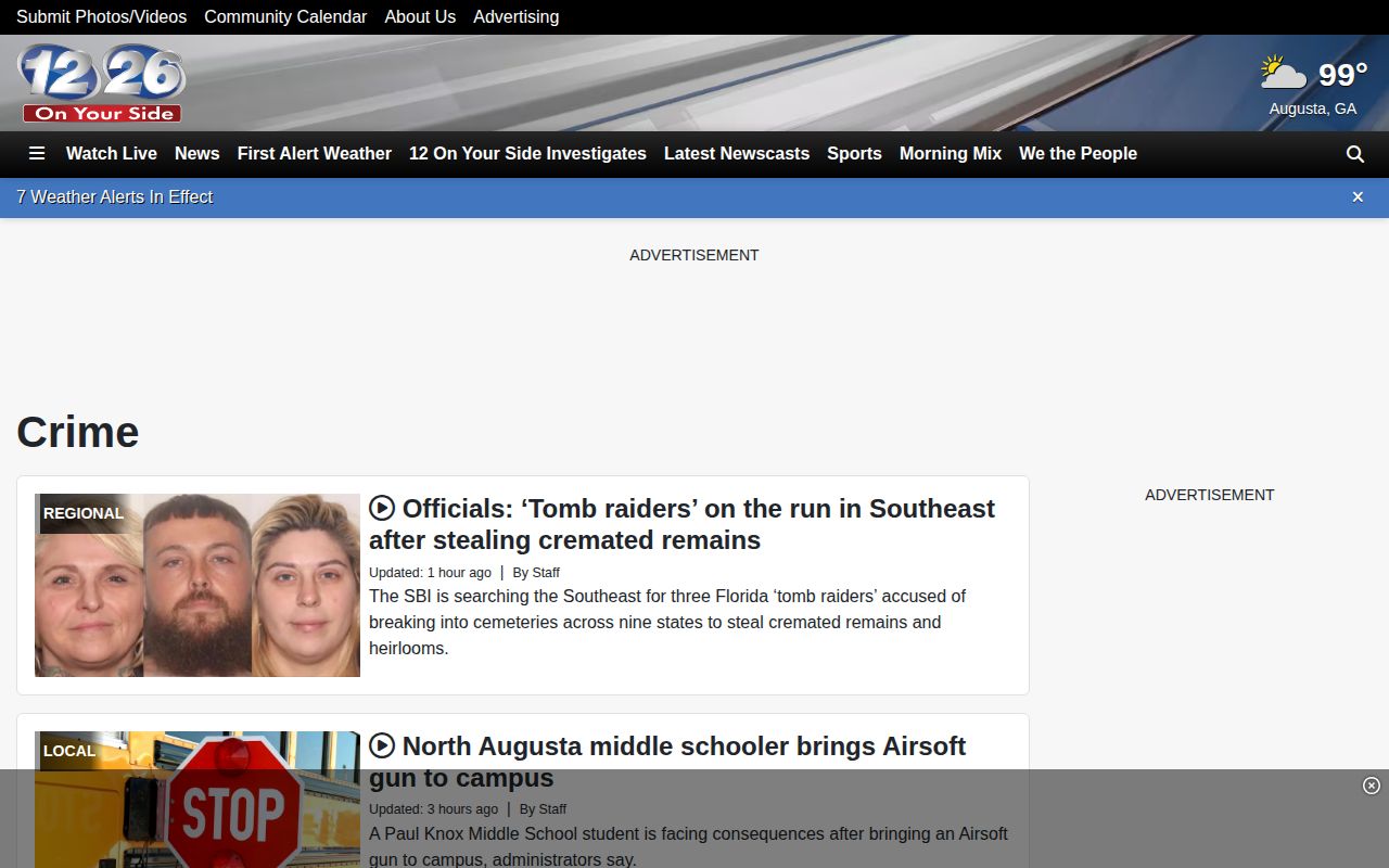 WRDW regional McDuffie County crime news source with selected arrest coverage